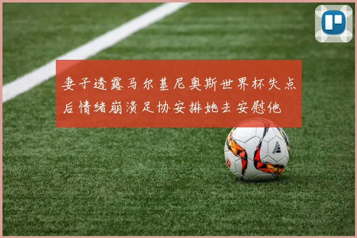 妻子透露马尔基尼奥斯世界杯失点后情绪崩溃足协安排她去安慰他
